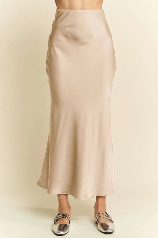Satin Midi Skirt