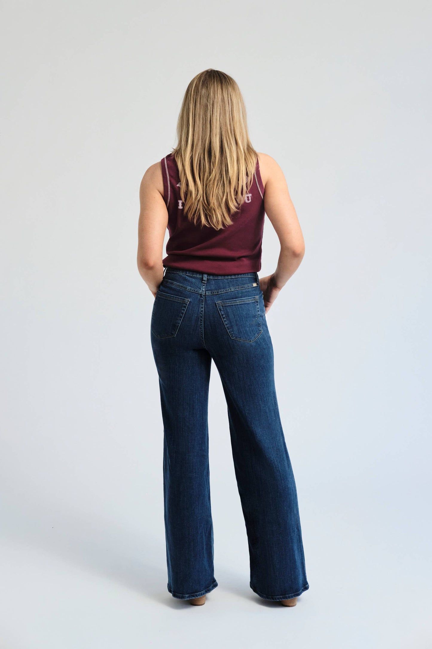 32" Slim Wide Leg Jean in Bae