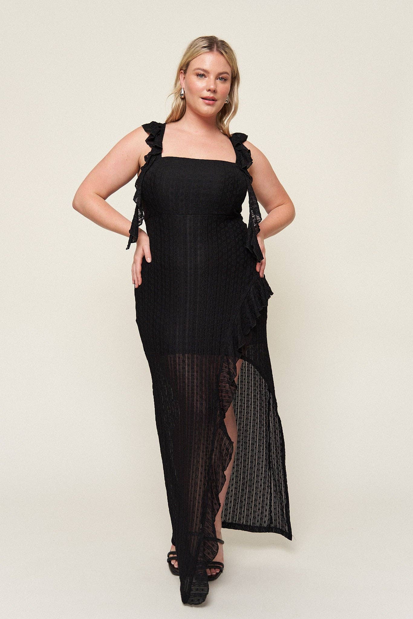 Maria Asymmetrical Lace Dress