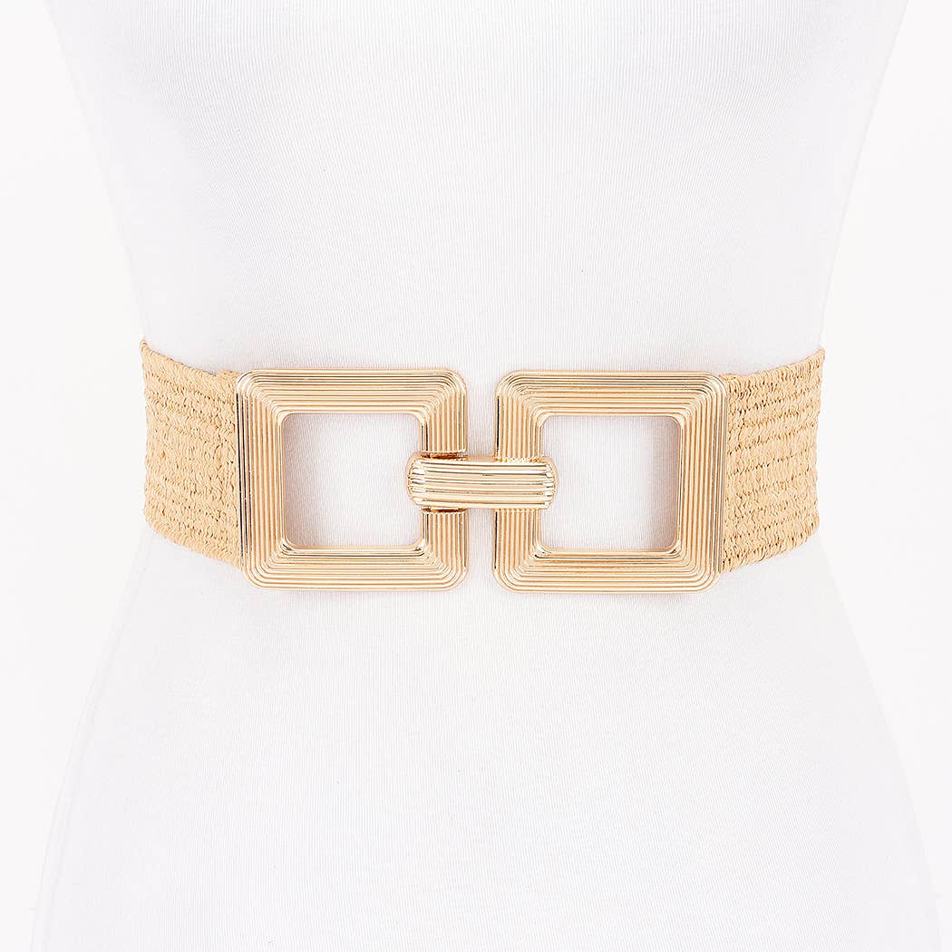 Metal Buckle Elastic Belt