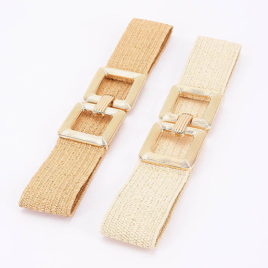 Metal Buckle Elastic Belt