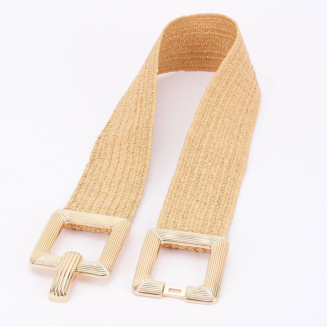 Metal Buckle Elastic Belt