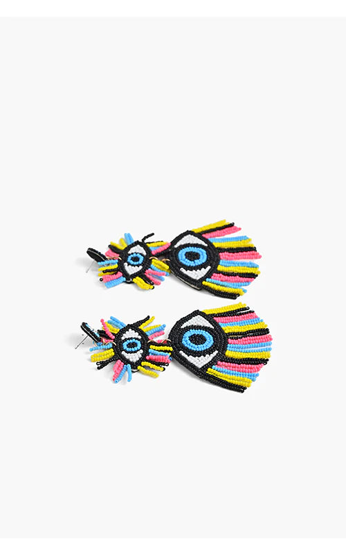 80s Evil Eye Statement Earrings