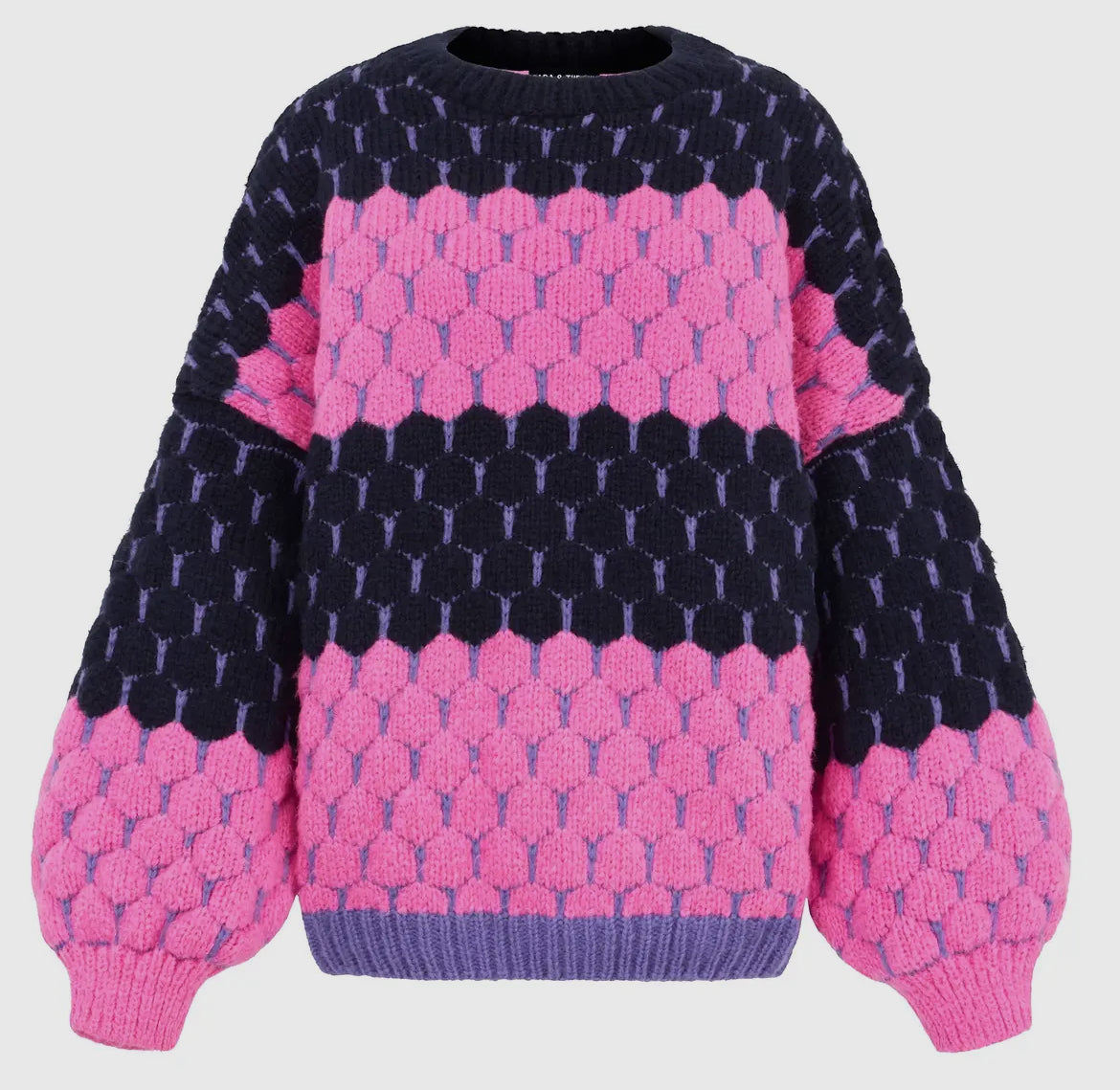 Pink and Purple Bubble Sweater