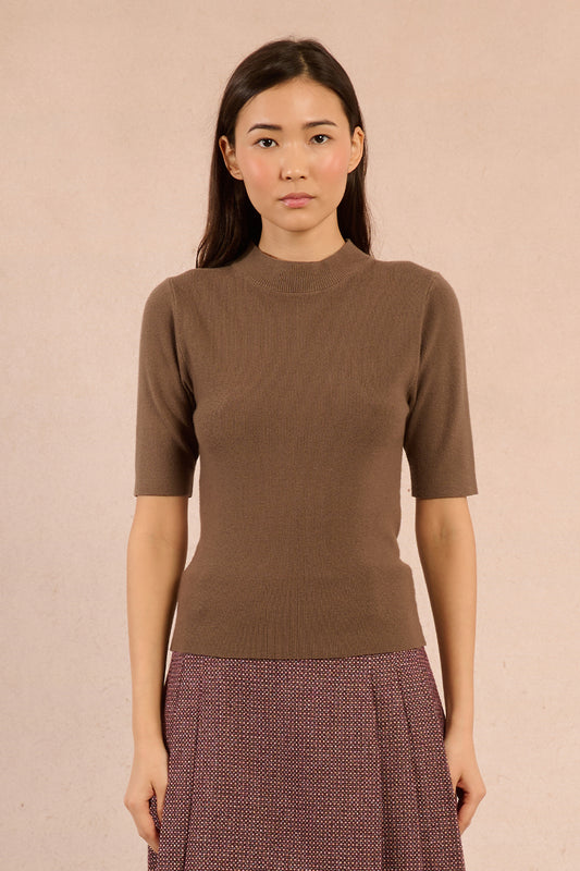 MB Mock Neck Quarter Sleeve Sweater
