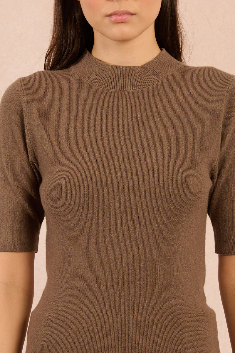 MB Mock Neck Quarter Sleeve Sweater