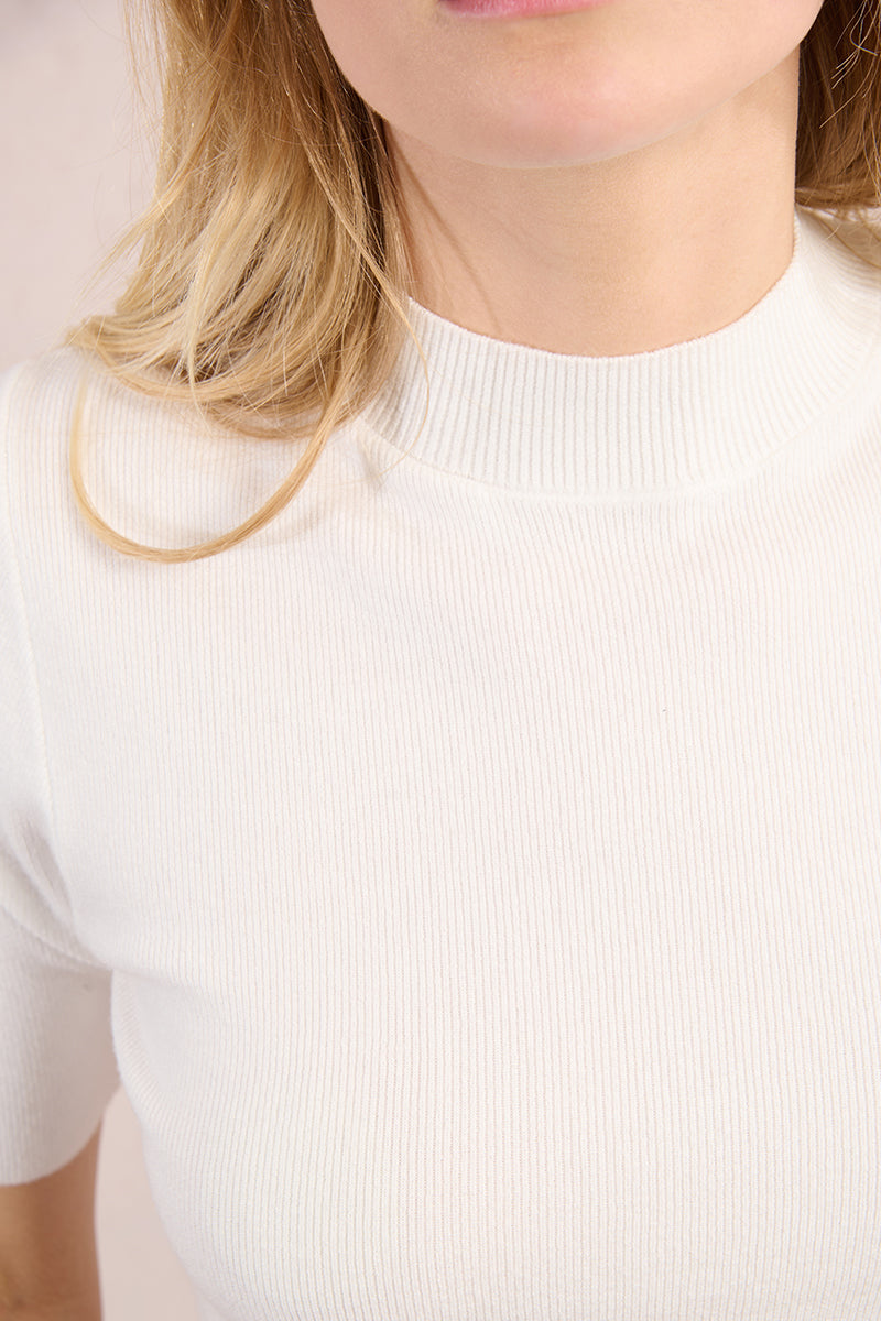 MB Mock Neck Quarter Sleeve Sweater