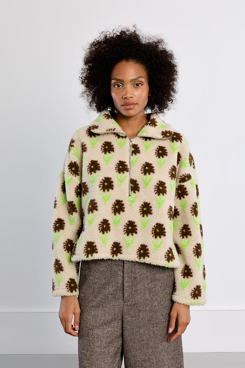 MB Floral Sweatshirt Sherpa