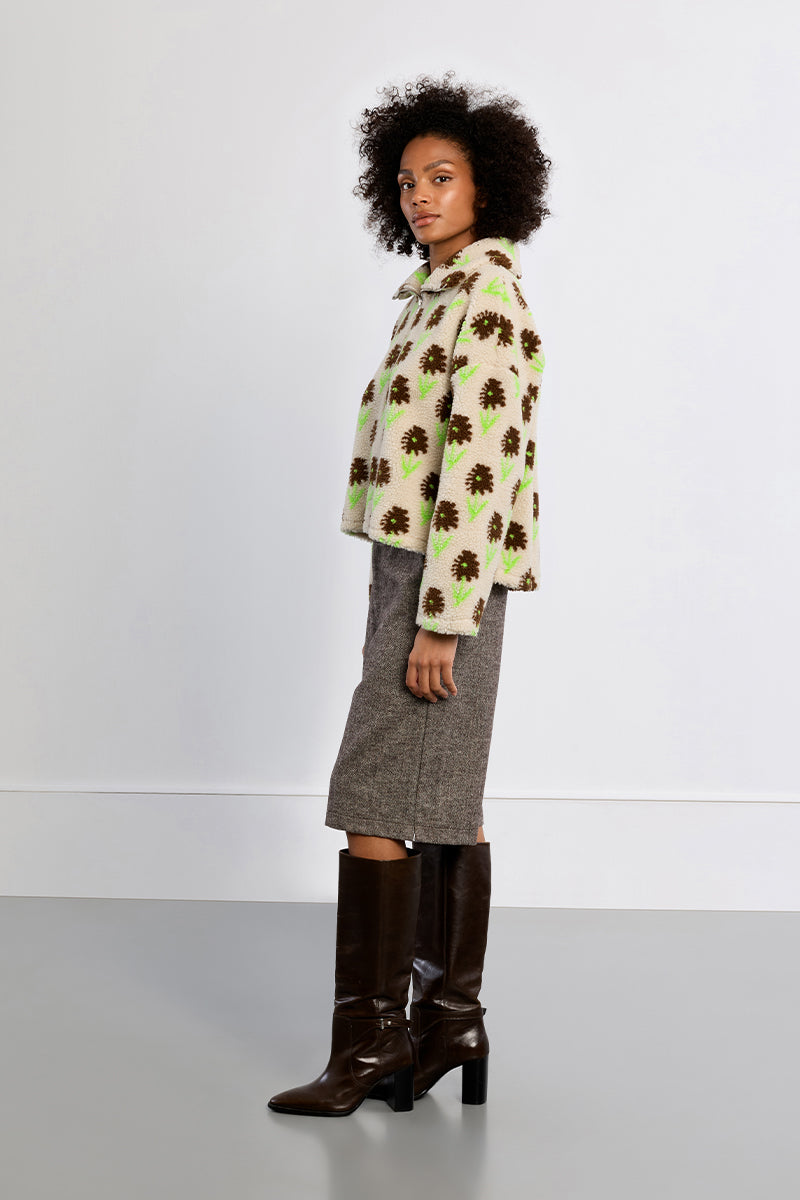 MB Floral Sweatshirt Sherpa