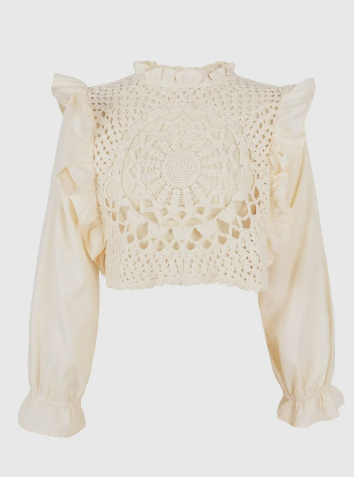 Crochet Ruffle Blouse