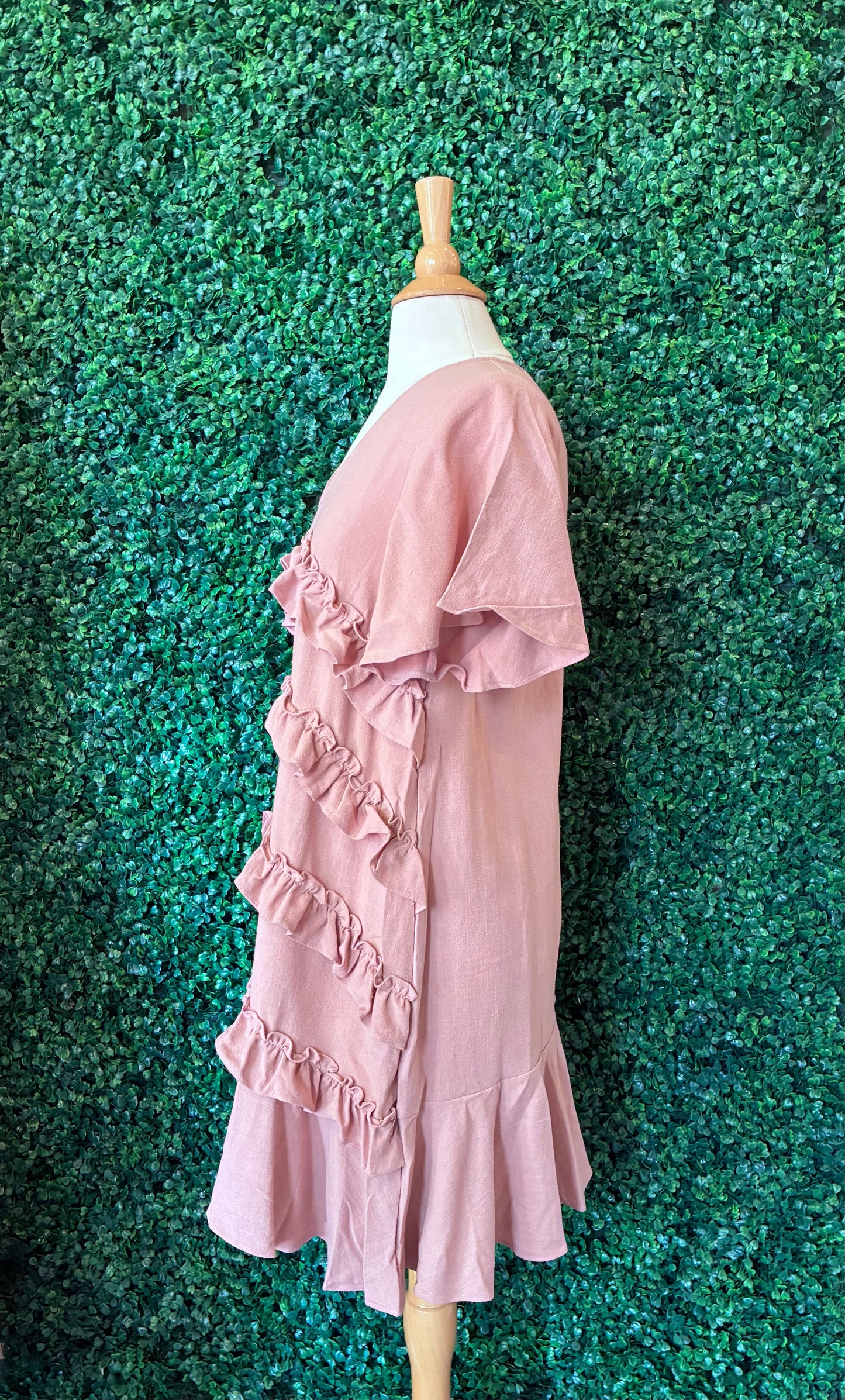 Short Sleeve Mini Dress (S to 3X)
