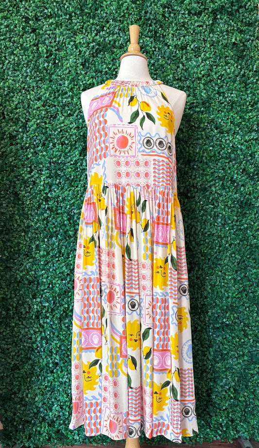 Halter Amalfi Coast Dress (S to 3X)