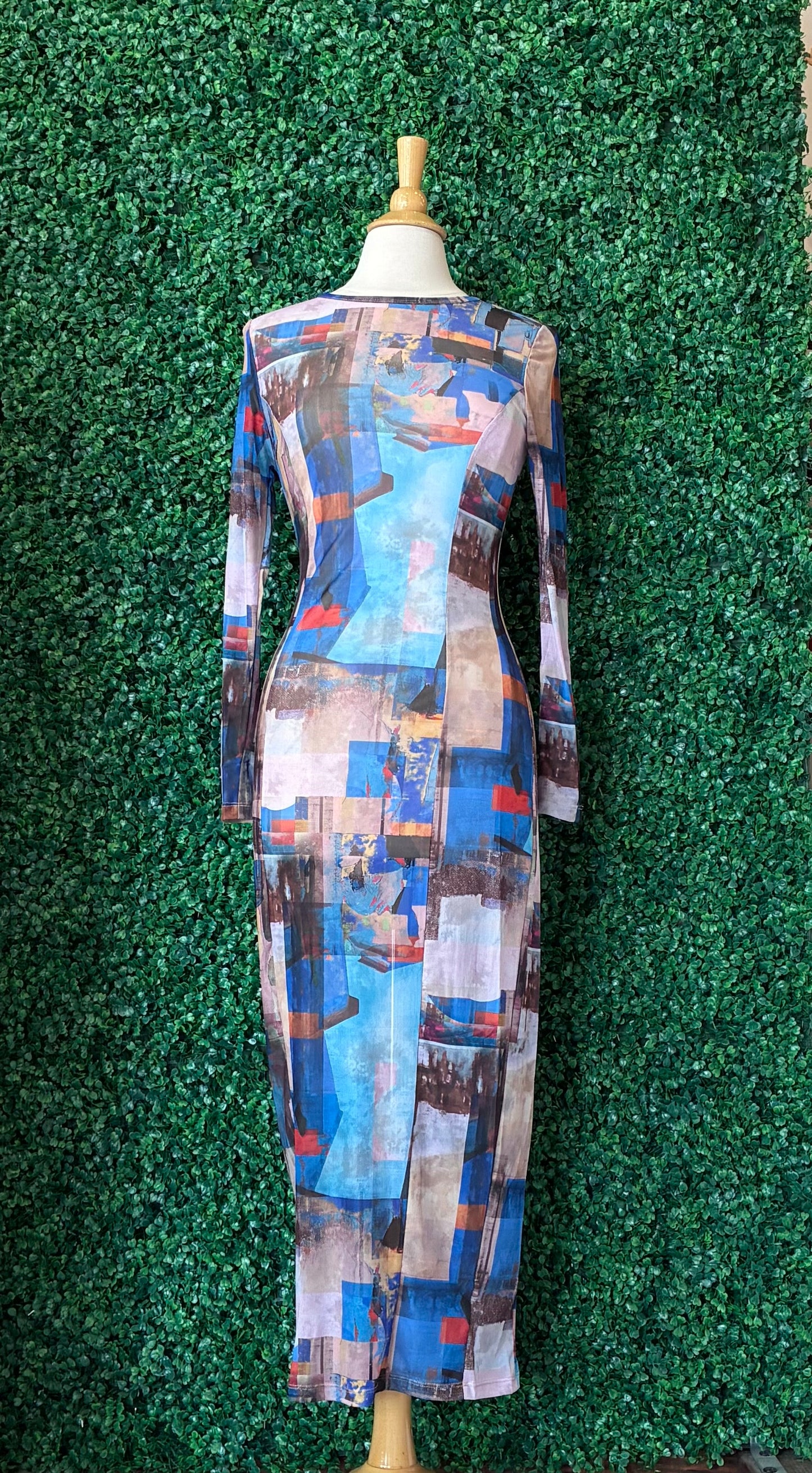 Florencia Mesh Maxi Dress