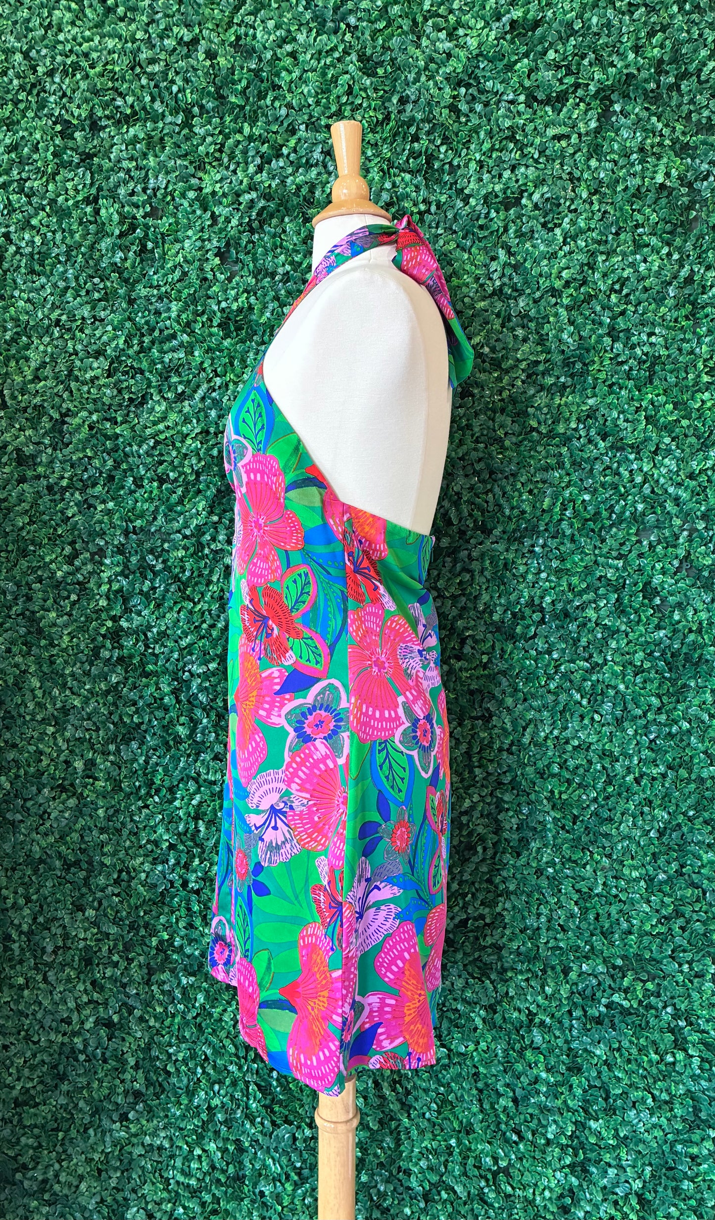 Mivia Halter Mini Dress Hansel Floral (S to 3X)