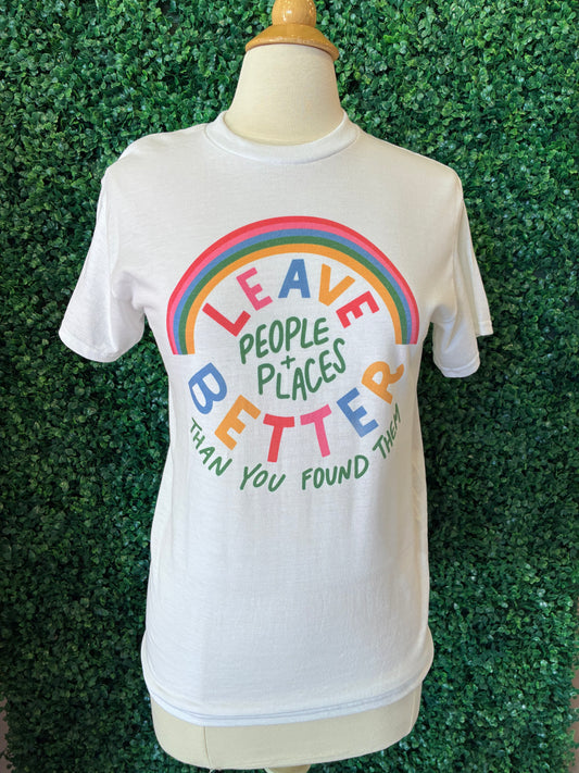 Leave People Better Cotton Blend Unisex Fit T-shirt