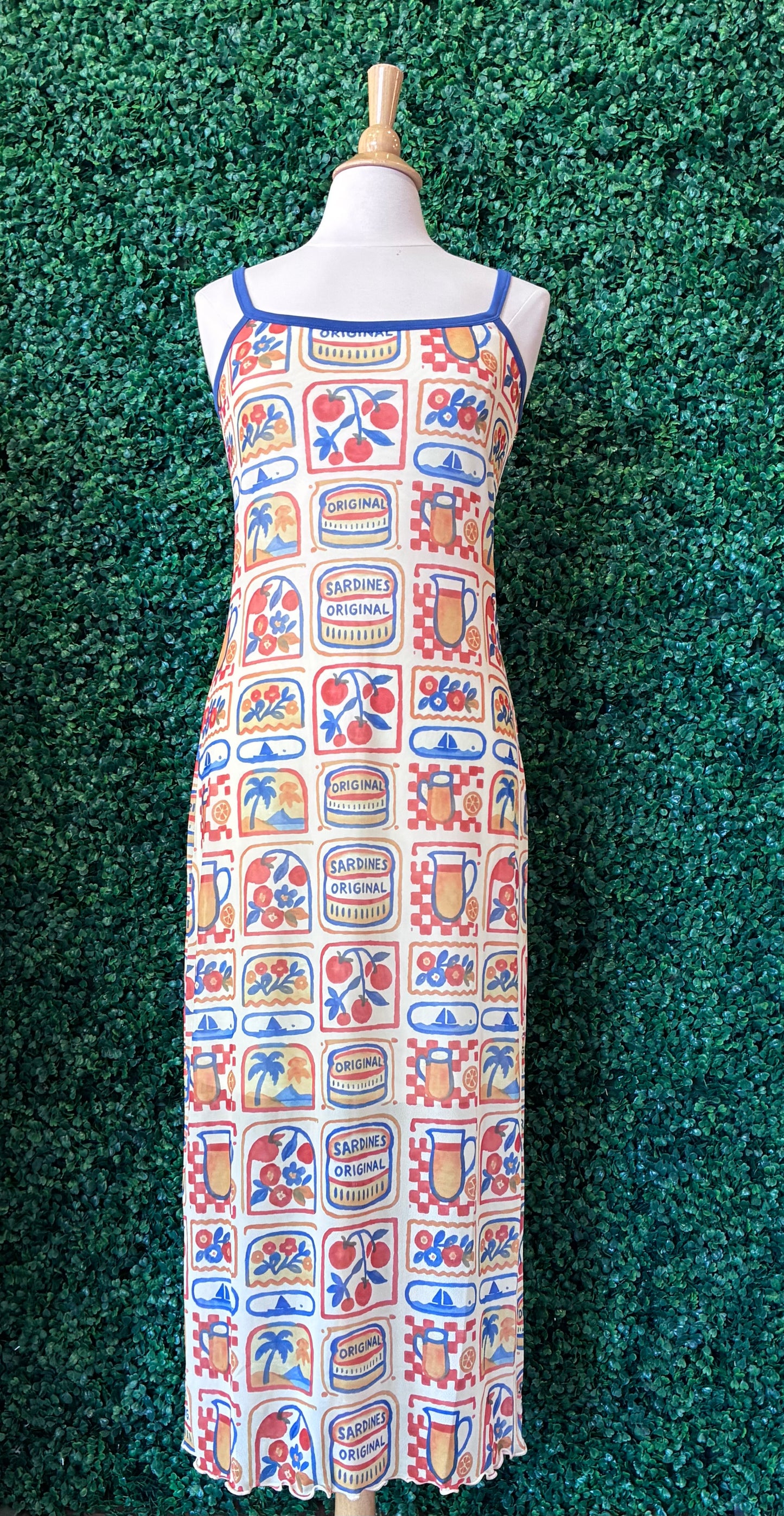 Italia Block Mesh Dress (S to 3X)