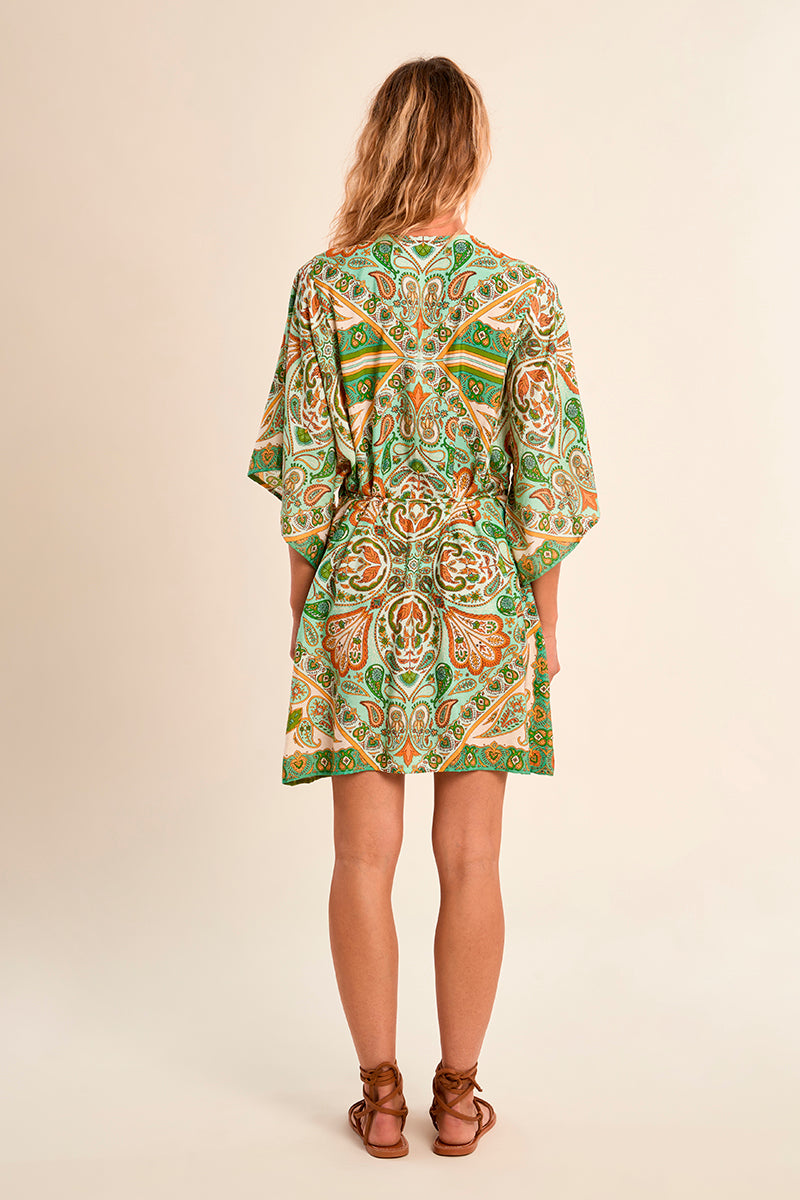 MB Green Pattern Ines Dress