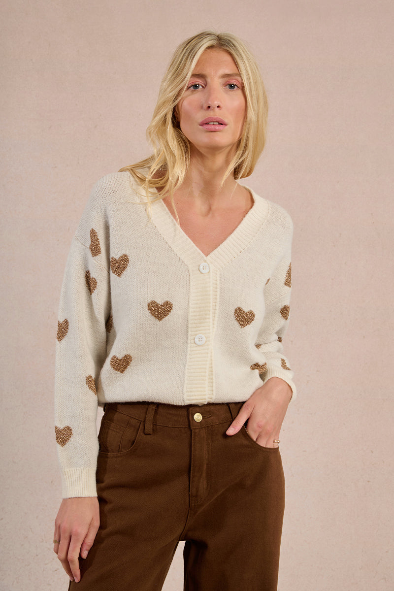 MB Mini Heart Cardigan