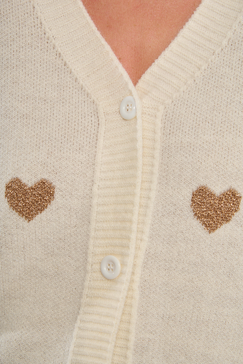 MB Mini Heart Cardigan