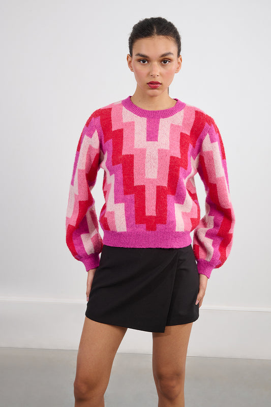 MB Block Printed Sweater