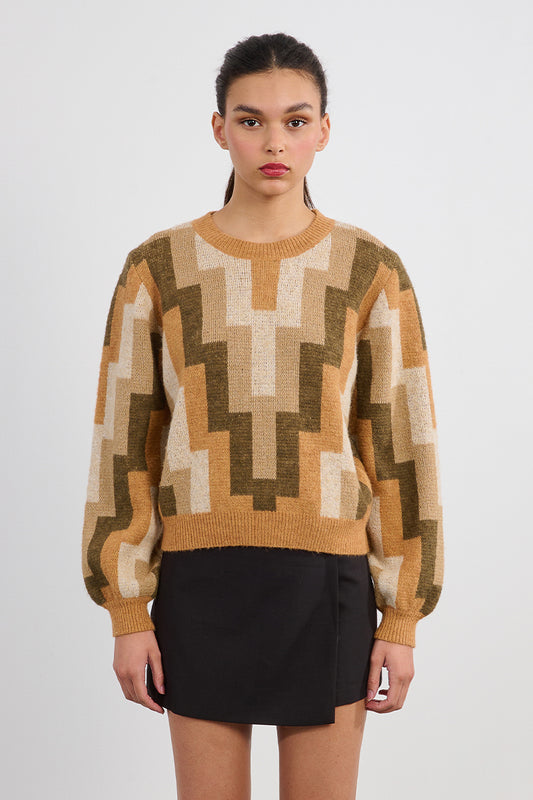 MB Block Printed Sweater