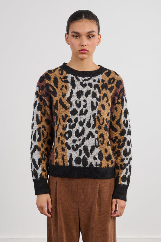 MB Leopard Print Sweater