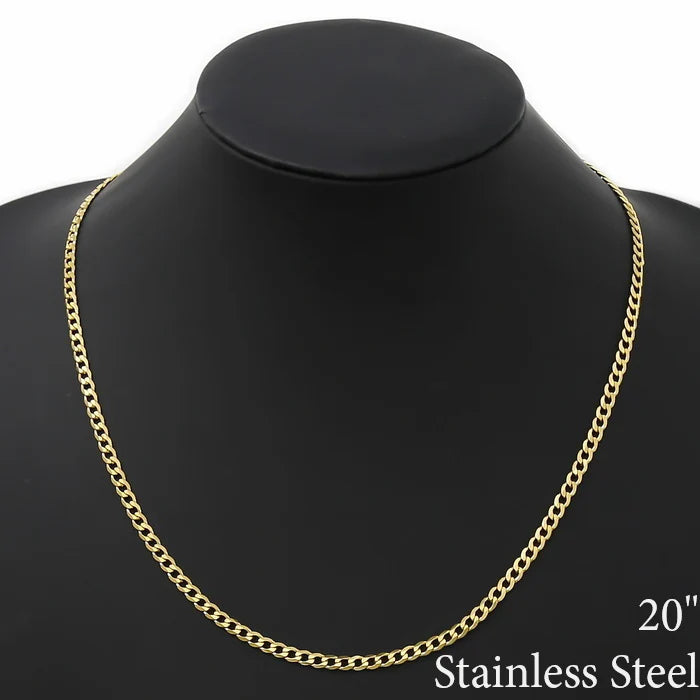 4 MM Curb Chain Stainless Steel Necklace