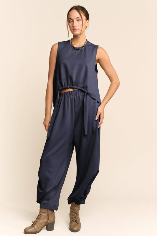 Barrel Elastic Waist Sweatpants