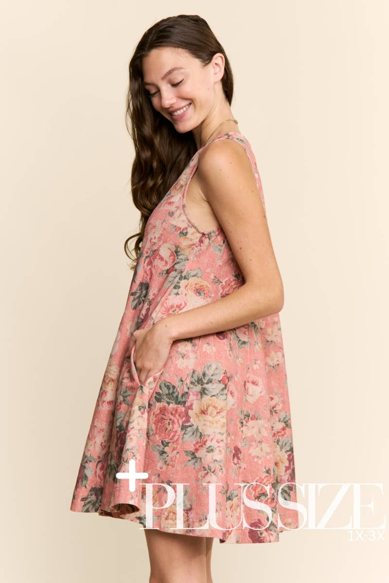 Floral Trapeze Mini (S to 3X)