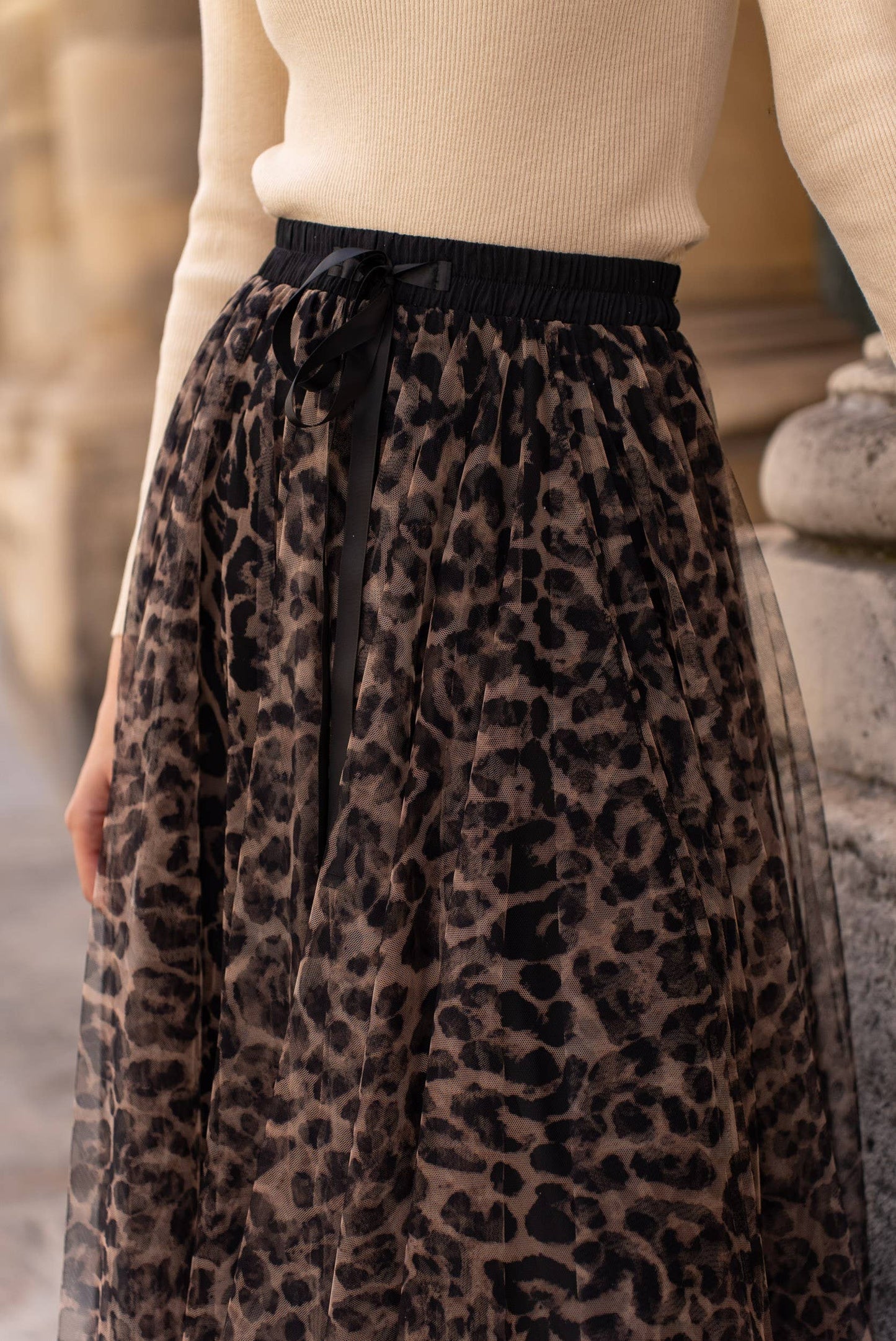 Leopard Tulle Skirt