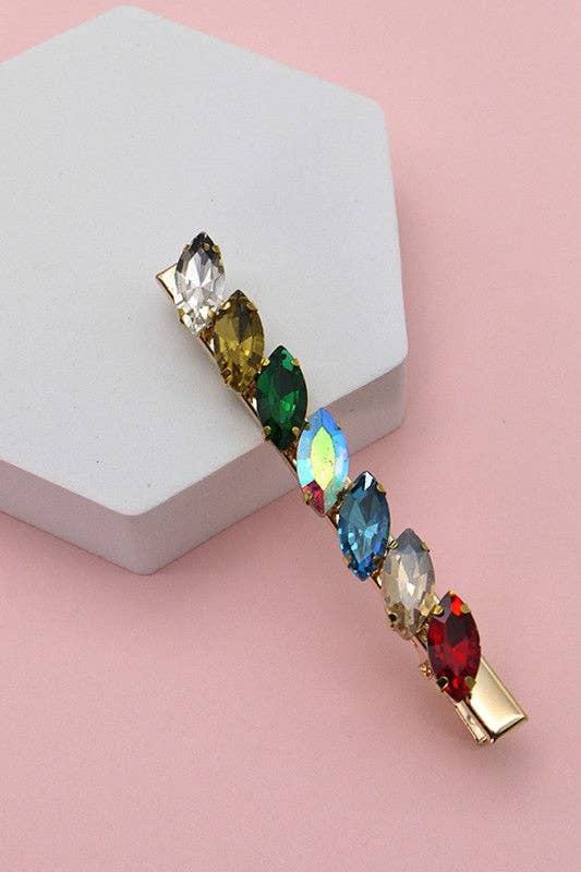 ACRYLIC BEAD HAIR CLIPS