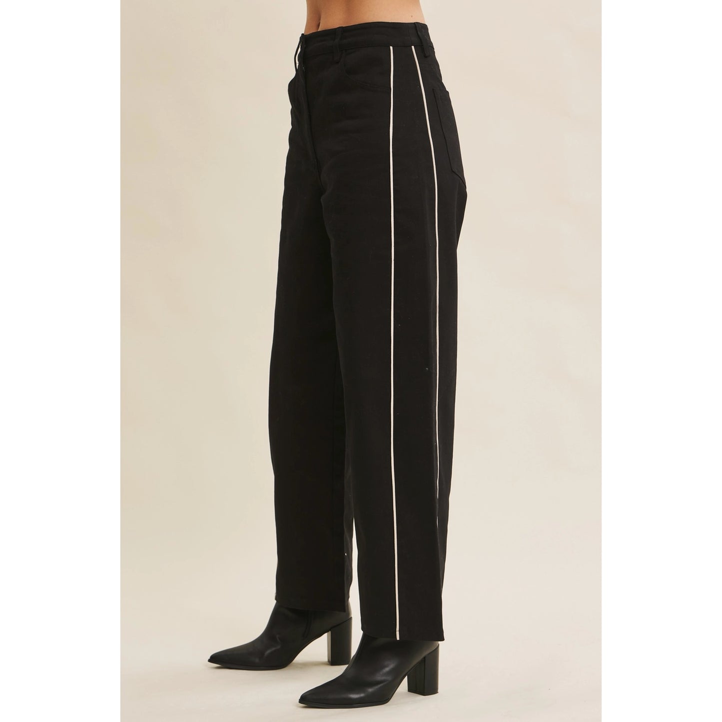 Twill Barrel Leg Pants