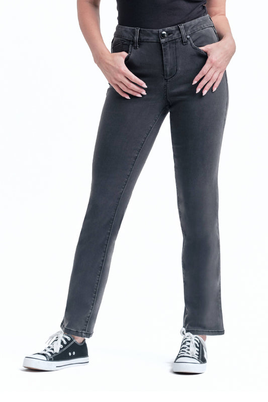 30" Better Butter Mid-Rise Slim Straight Jean (Grey)!