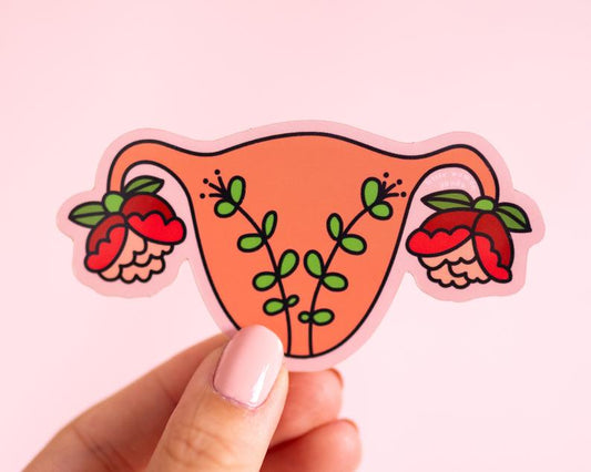 Blooming Uterus Vinyl Sticker