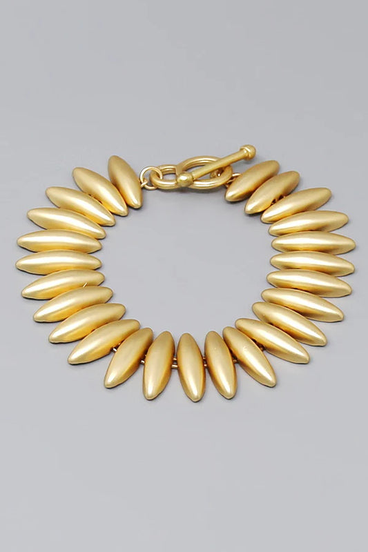 Marquise Beaded Toggle Bracelet