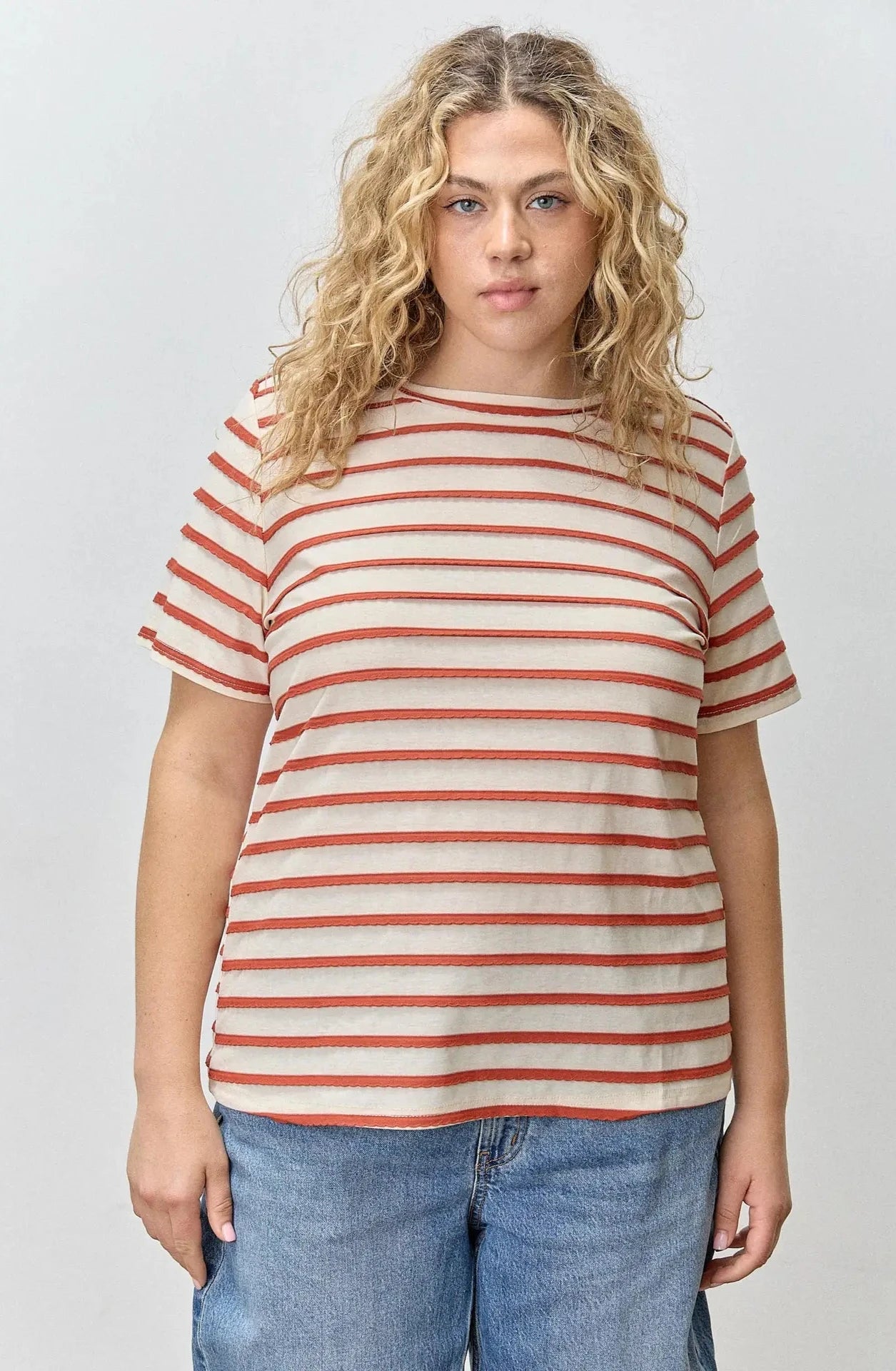 Two Tone Striped Top