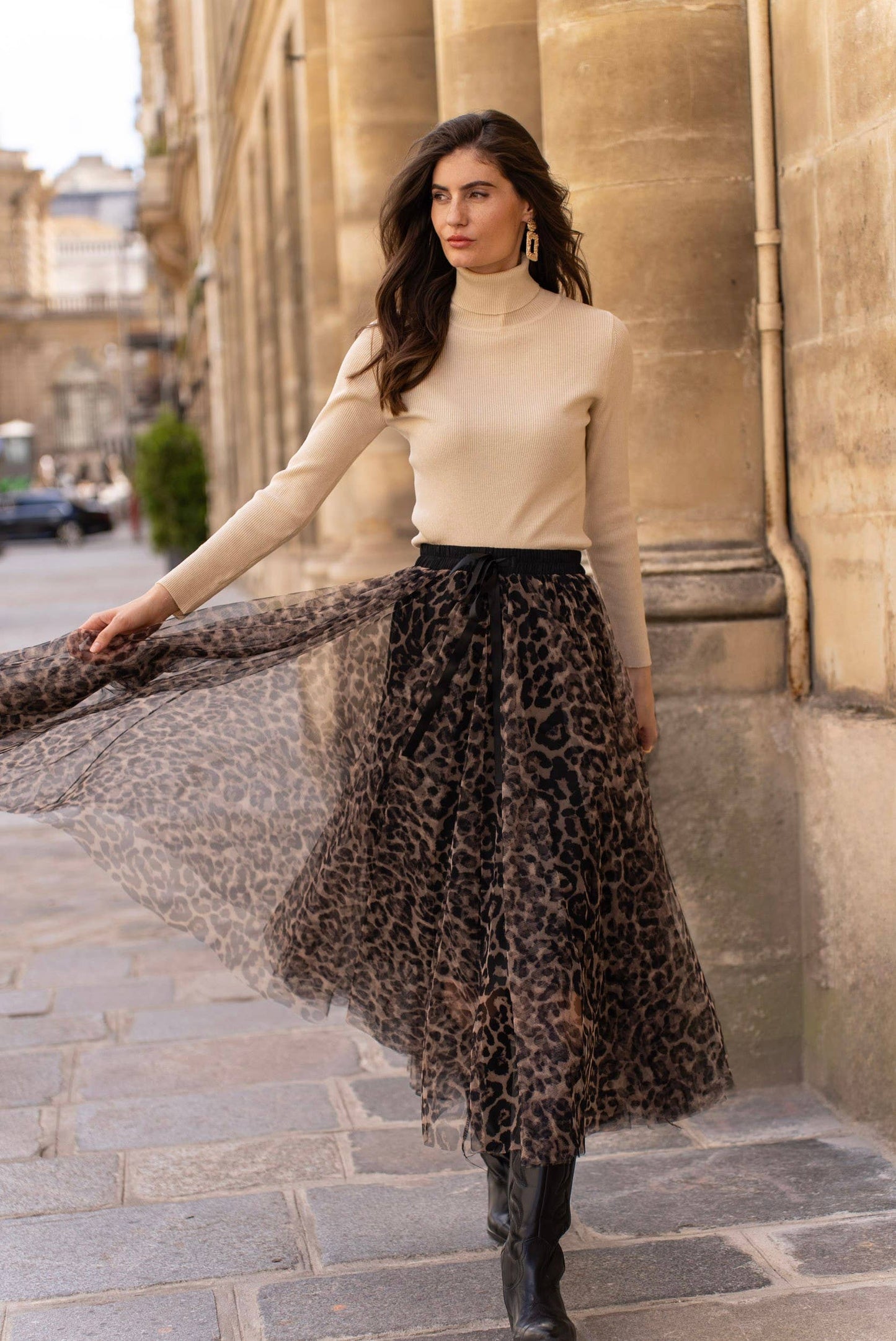 Leopard Tulle Skirt