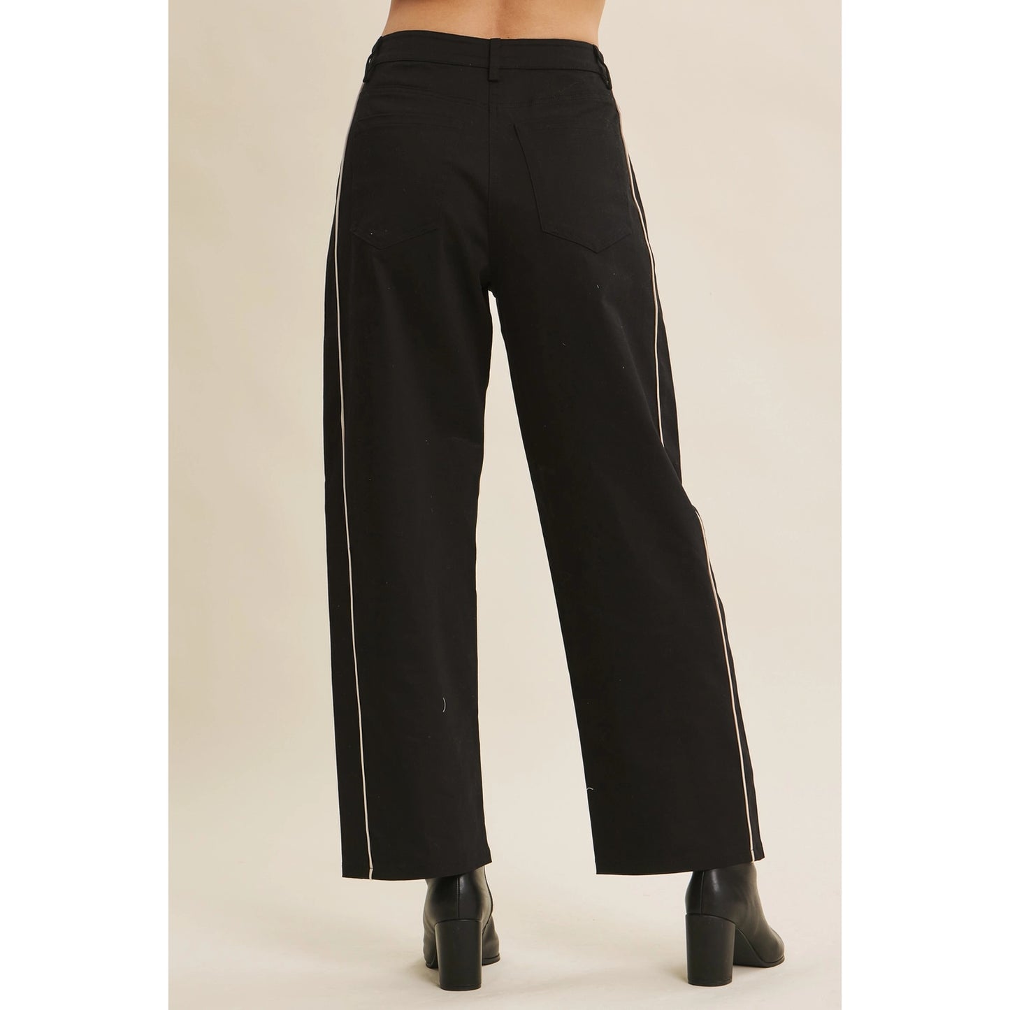 Twill Barrel Leg Pants