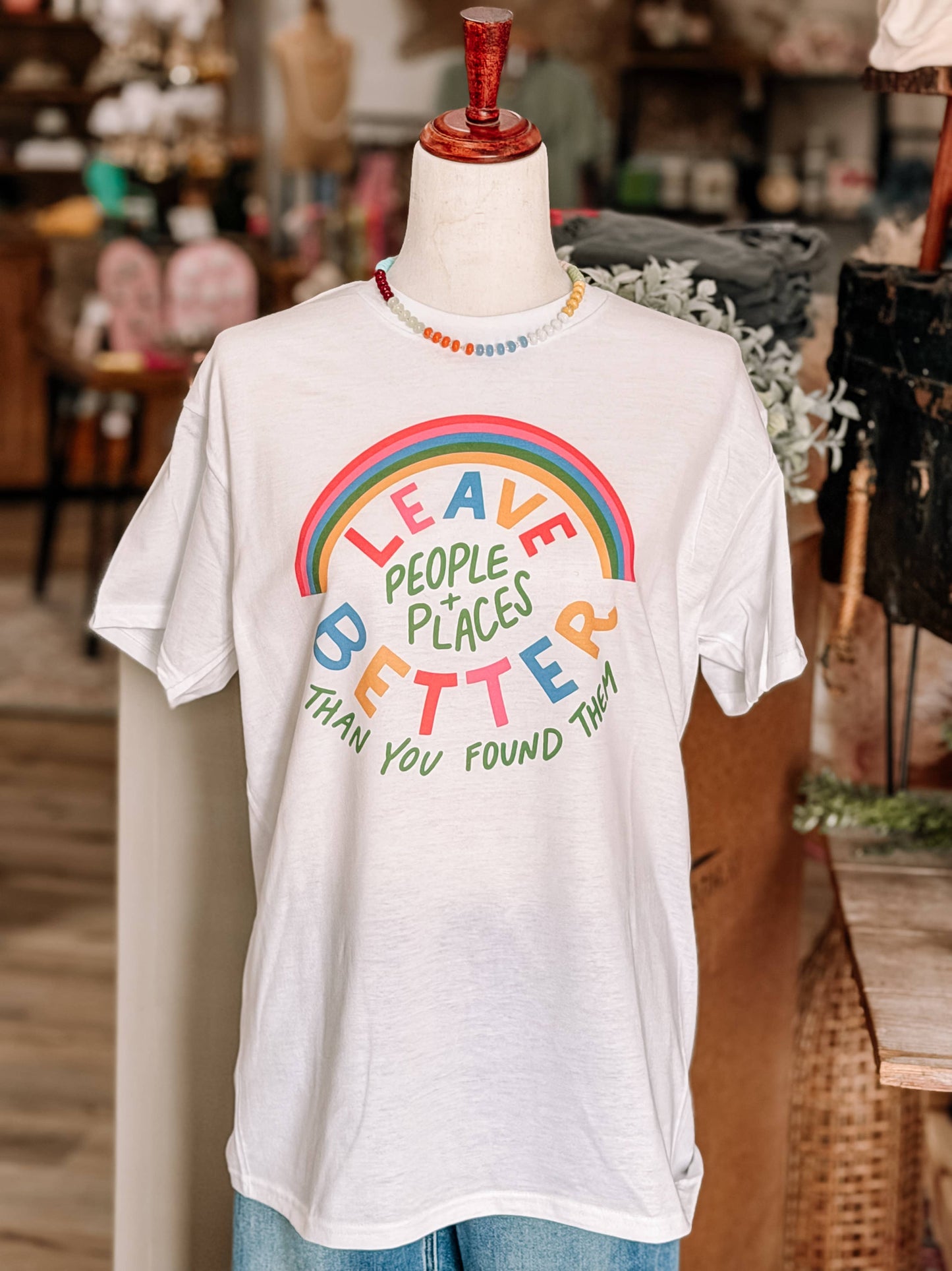 Leave People Better Cotton Blend Unisex Fit T-shirt