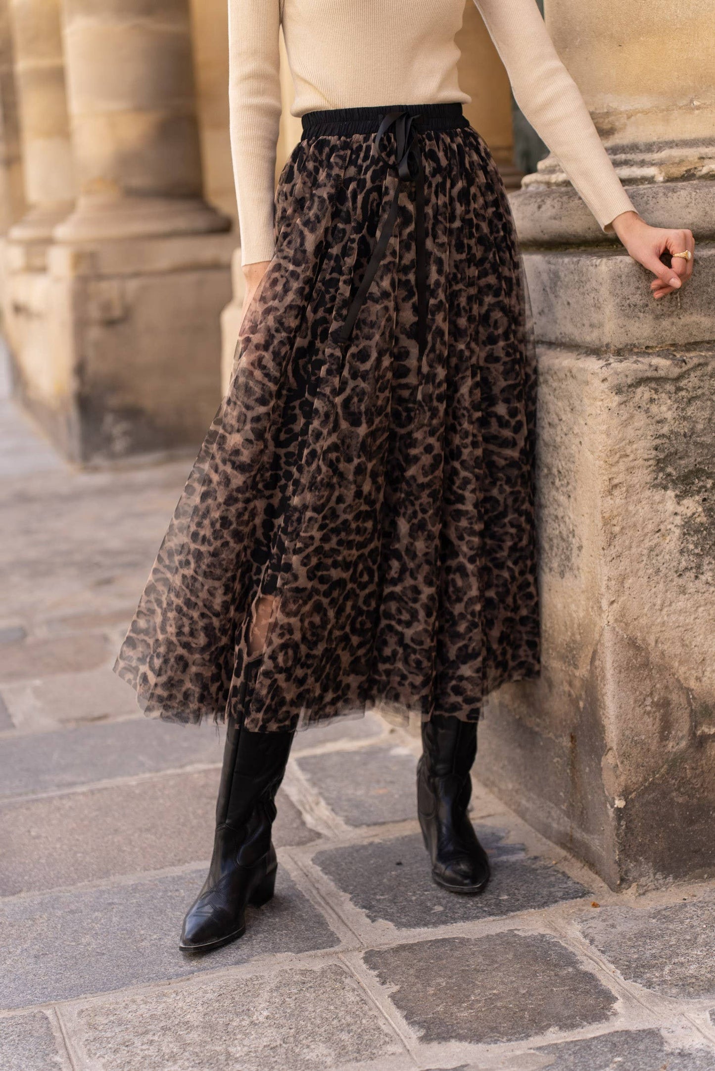 Leopard Tulle Skirt