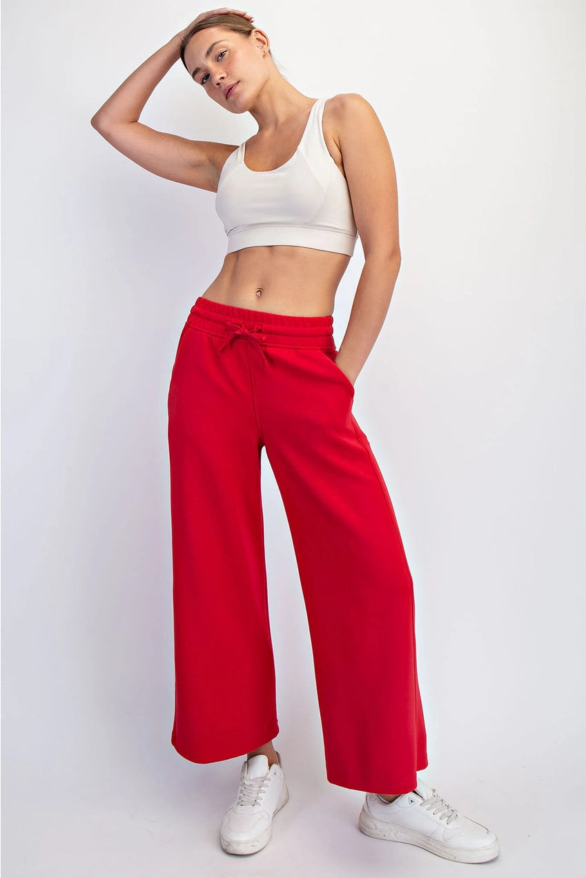 Modal Poly Cropped Wide Pant (S to 3X)