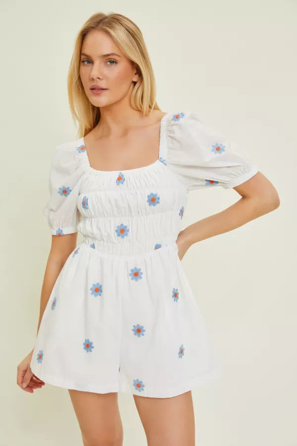 Cotton Daisy Romper