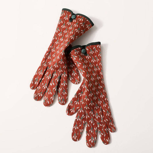 Gloving - Floral Knit Touchscreen Gloves