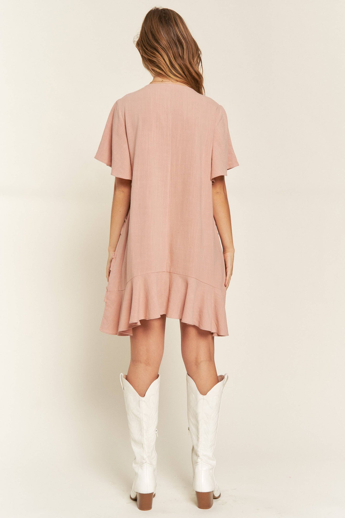 Short Sleeve Mini Dress (S to 3X)