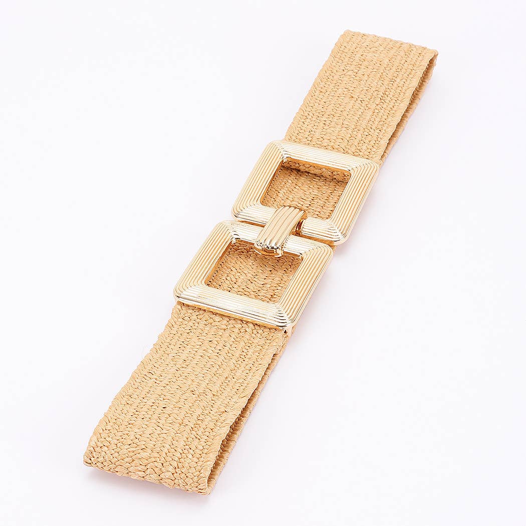 Metal Buckle Elastic Belt