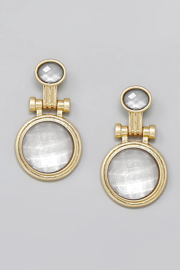 Art Deco Statement Drop Earrings