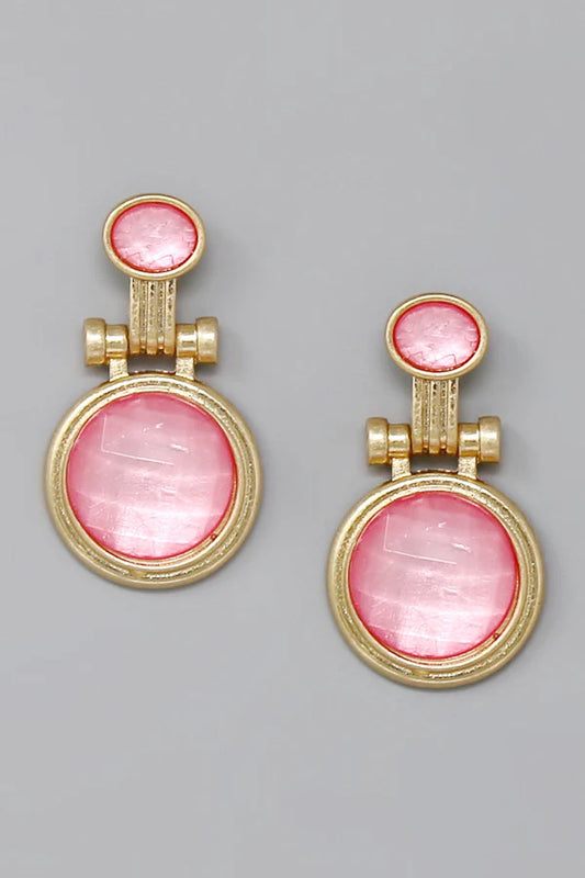 Art Deco Statement Drop Earrings