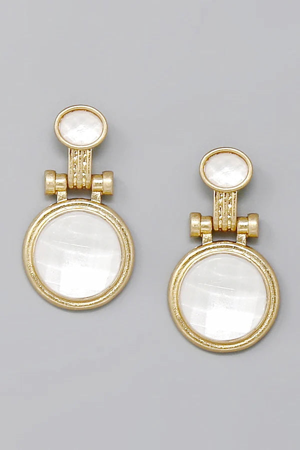 Art Deco Statement Drop Earrings
