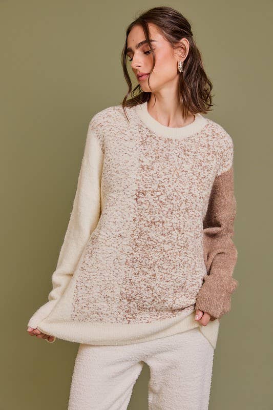 Long Sleeve Textured Sweater Top