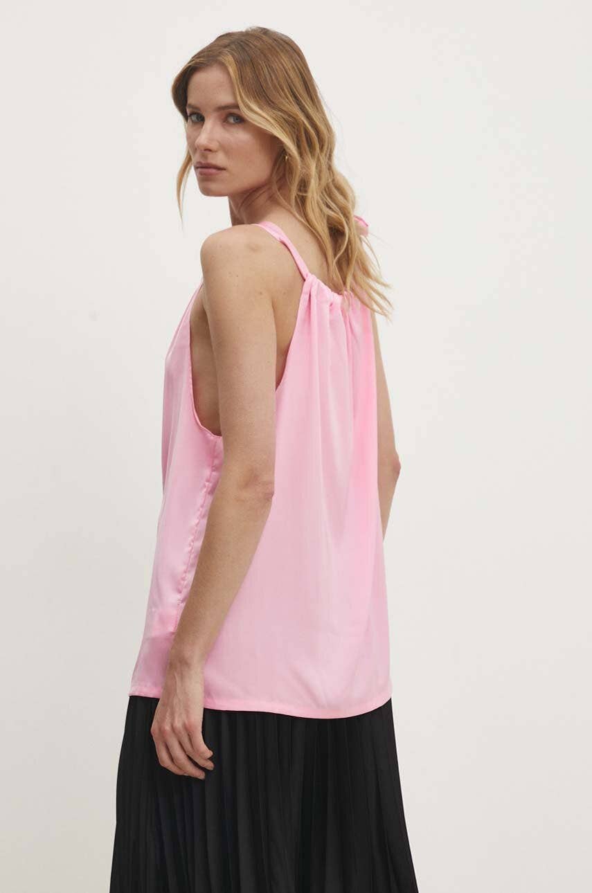 Satin Elisabeth top with bow at the collar - CK08090